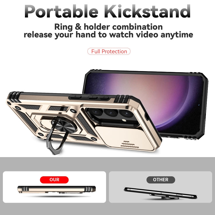 For Samsung Galaxy S25+ 5G Sliding Camshield Holder Phone Case