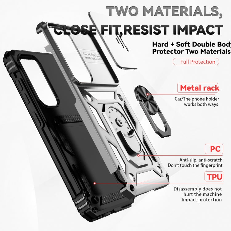 For Samsung Galaxy S25+ 5G Sliding Camshield Holder Phone Case