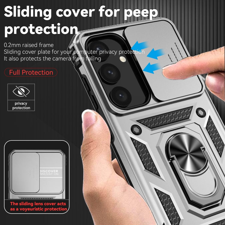 For Samsung Galaxy S25+ 5G Sliding Camshield Holder Phone Case