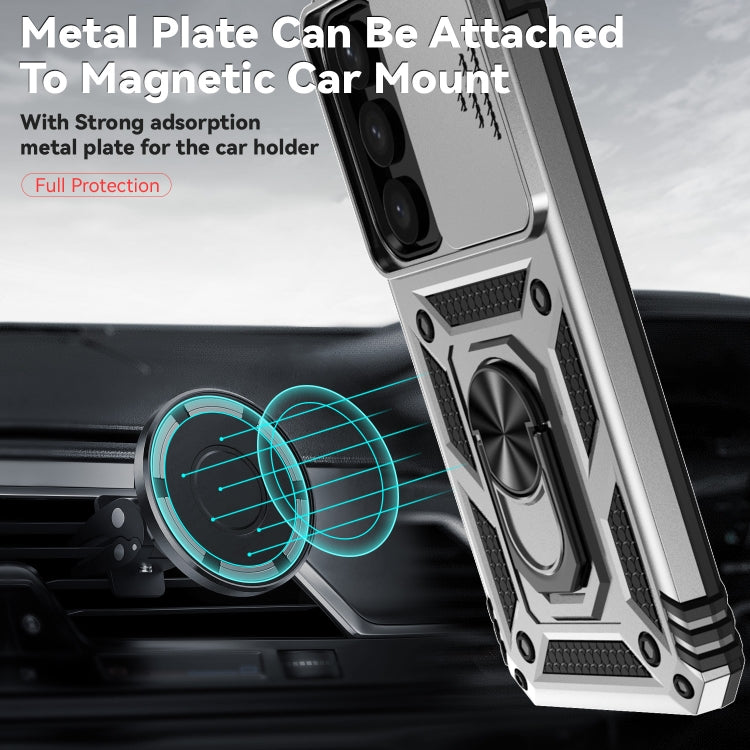 For Samsung Galaxy S25+ 5G Sliding Camshield Holder Phone Case