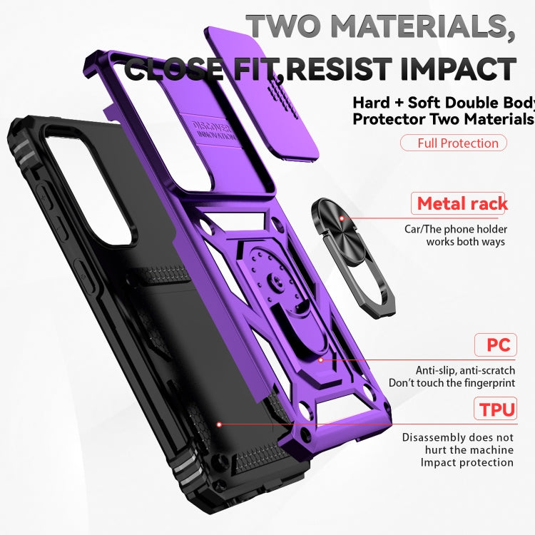 For Samsung Galaxy S25+ 5G Sliding Camshield Holder Phone Case