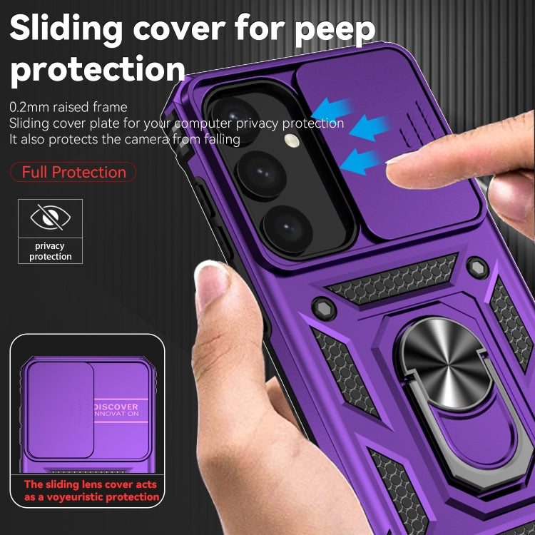 For Samsung Galaxy S25+ 5G Sliding Camshield Holder Phone Case