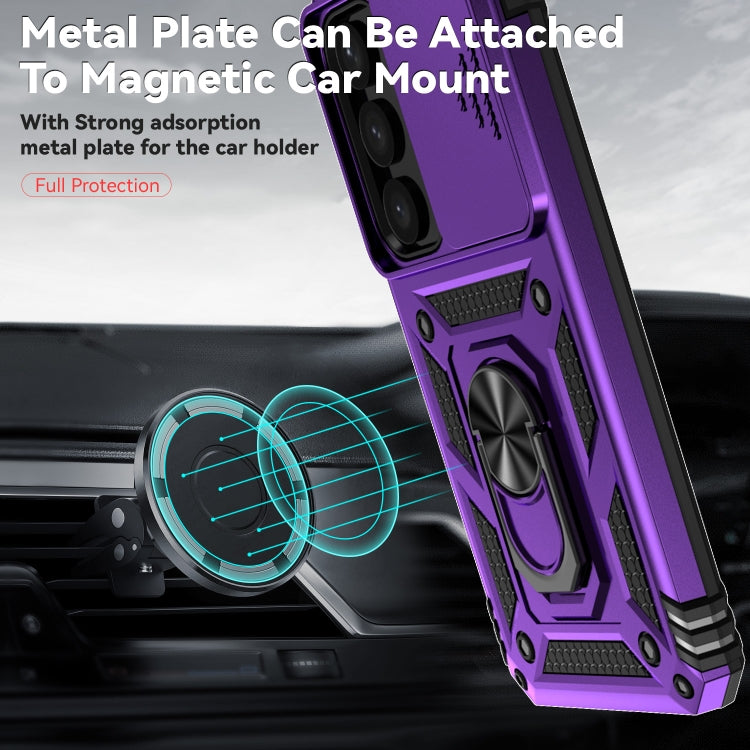 For Samsung Galaxy S25+ 5G Sliding Camshield Holder Phone Case