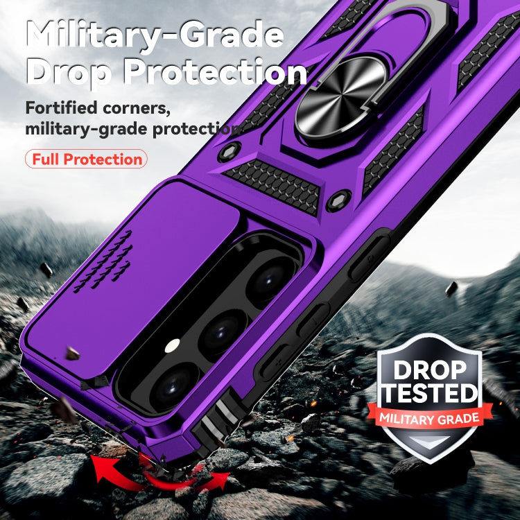 For Samsung Galaxy S25+ 5G Sliding Camshield Holder Phone Case