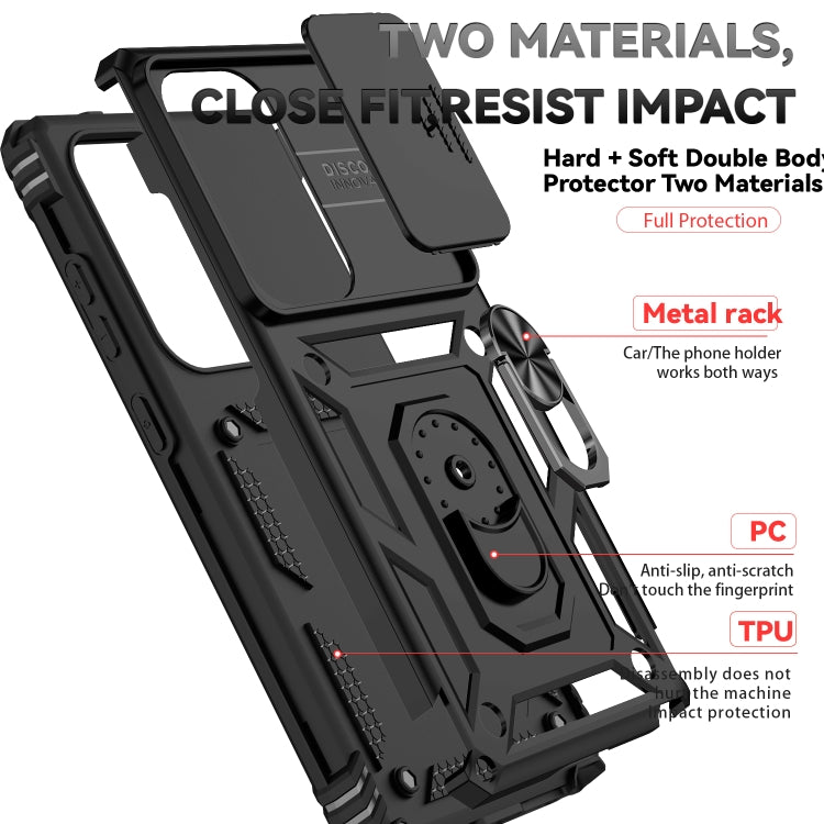 For Samsung Galaxy S25 Ultra 5G Sliding Camshield Holder Phone Case