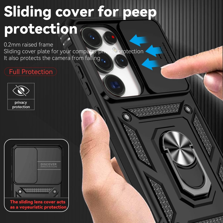 For Samsung Galaxy S25 Ultra 5G Sliding Camshield Holder Phone Case