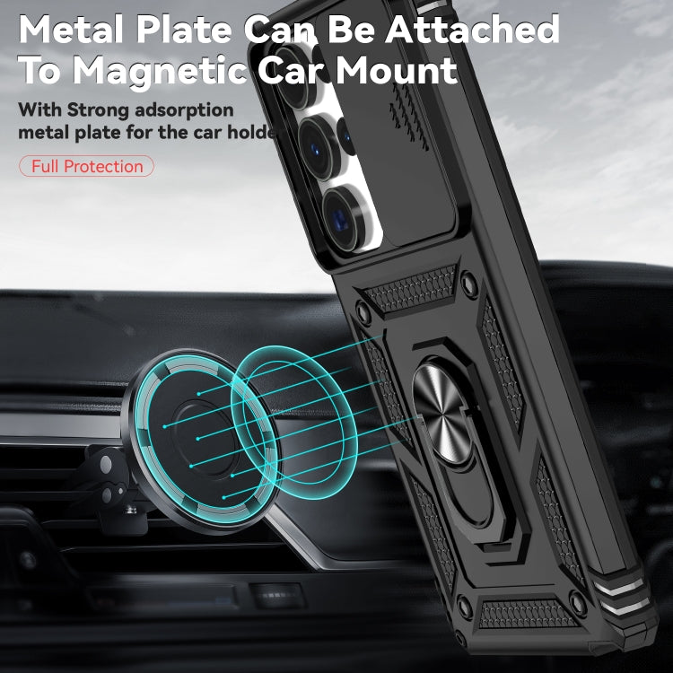 For Samsung Galaxy S25 Ultra 5G Sliding Camshield Holder Phone Case