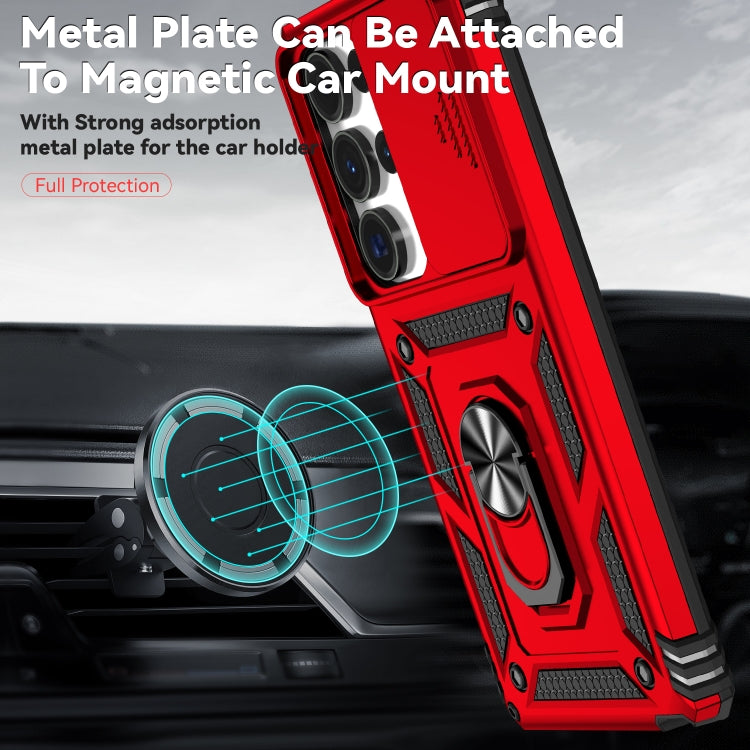 For Samsung Galaxy S25 Ultra 5G Sliding Camshield Holder Phone Case