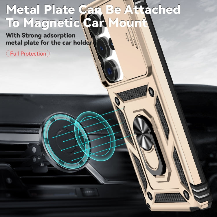 For Samsung Galaxy S25 Ultra 5G Sliding Camshield Holder Phone Case