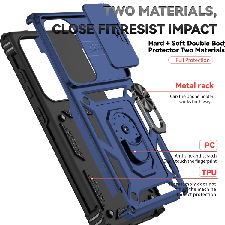 For Samsung Galaxy S25 Ultra 5G Sliding Camshield Holder Phone Case