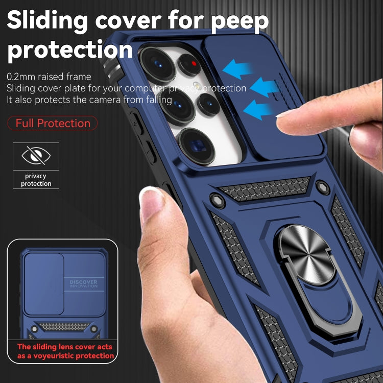 For Samsung Galaxy S25 Ultra 5G Sliding Camshield Holder Phone Case