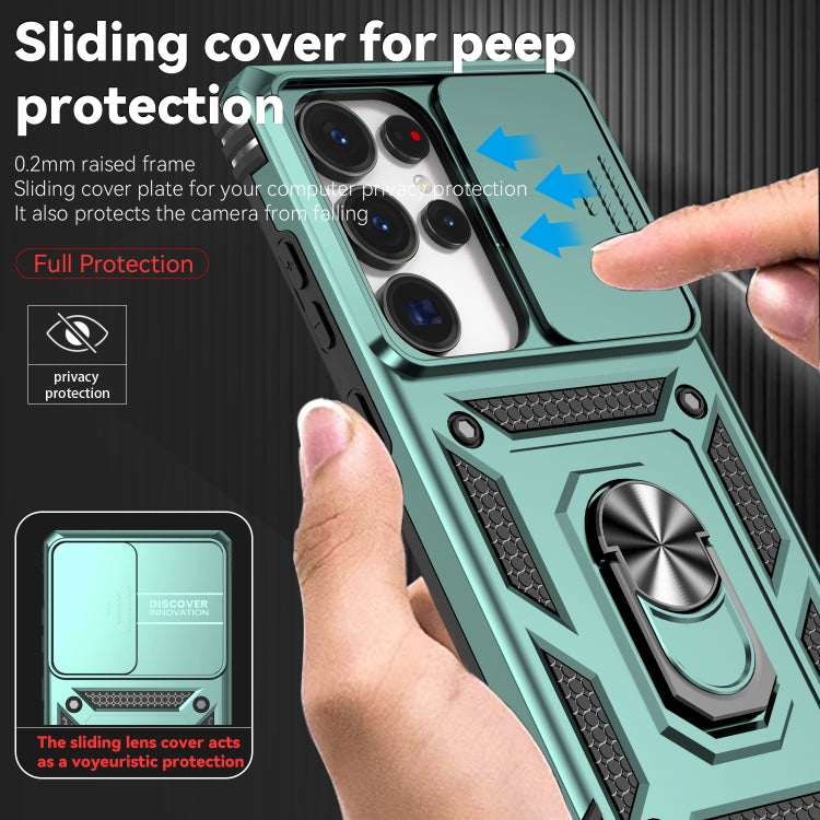 For Samsung Galaxy S25 Ultra 5G Sliding Camshield Holder Phone Case