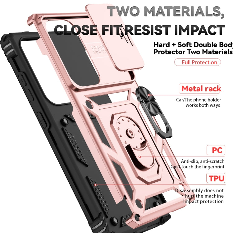 For Samsung Galaxy S25 Ultra 5G Sliding Camshield Holder Phone Case