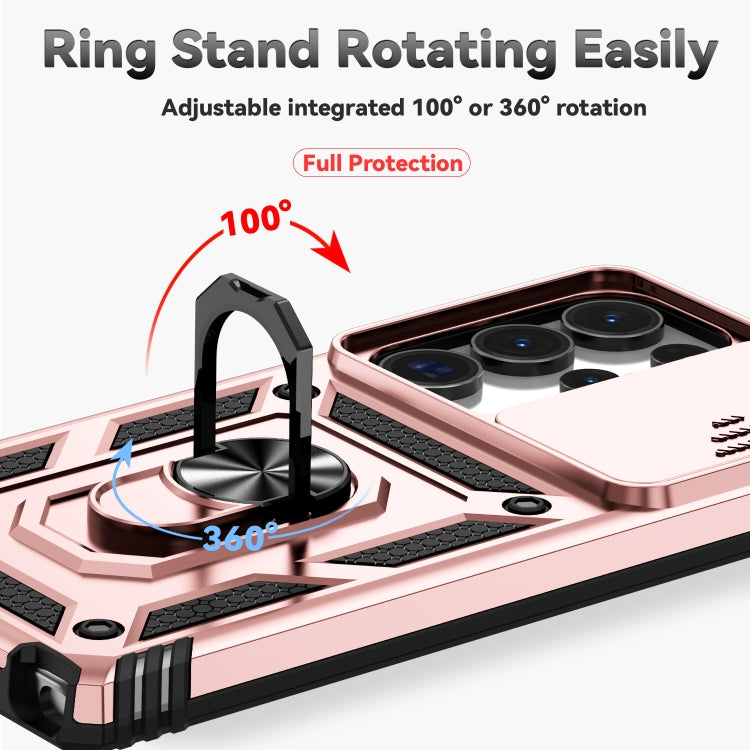 For Samsung Galaxy S25 Ultra 5G Sliding Camshield Holder Phone Case