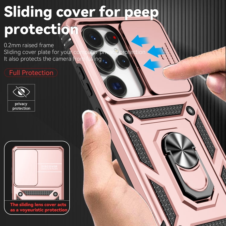For Samsung Galaxy S25 Ultra 5G Sliding Camshield Holder Phone Case