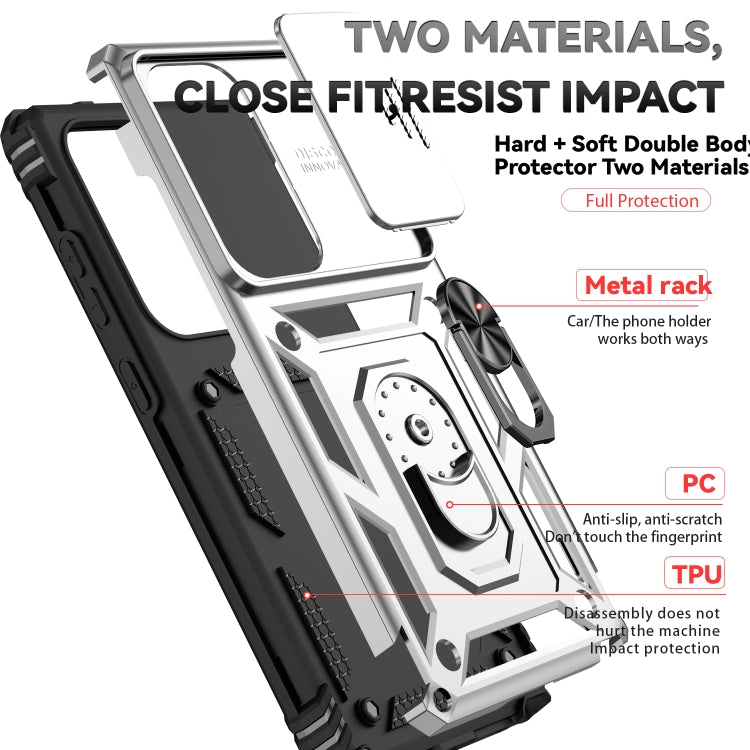 For Samsung Galaxy S25 Ultra 5G Sliding Camshield Holder Phone Case