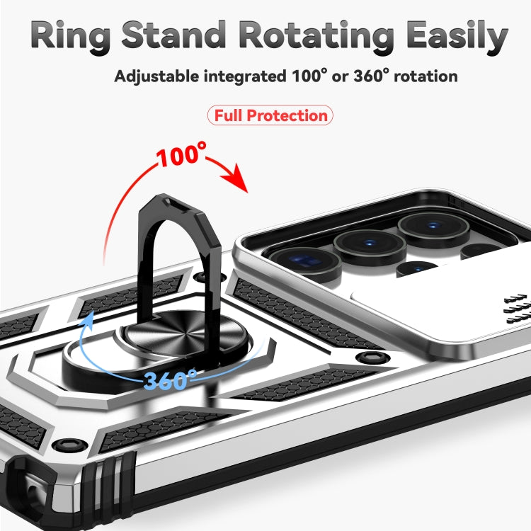 For Samsung Galaxy S25 Ultra 5G Sliding Camshield Holder Phone Case