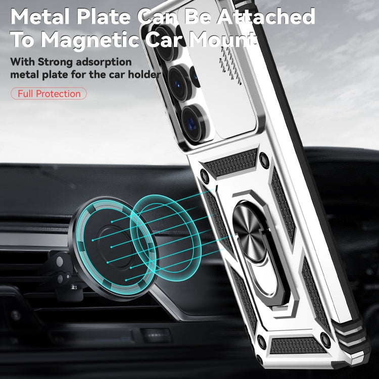 For Samsung Galaxy S25 Ultra 5G Sliding Camshield Holder Phone Case