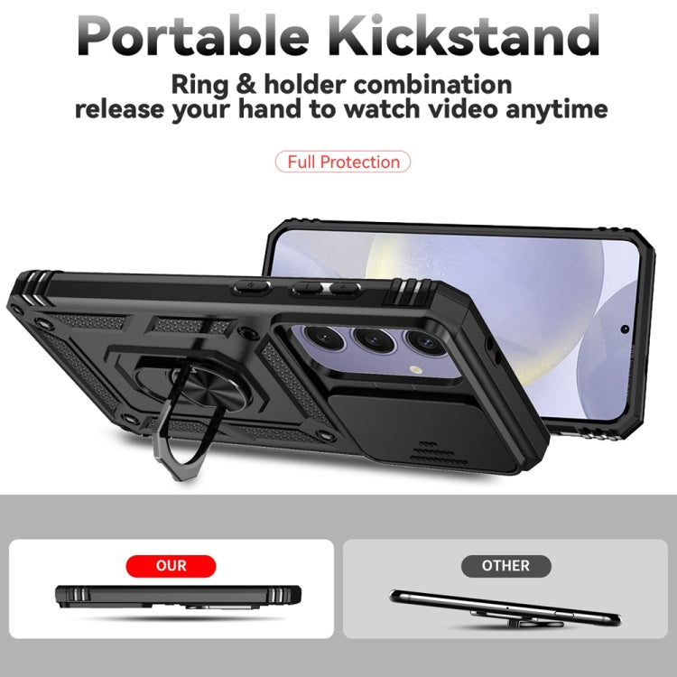 For Samsung Galaxy S24 FE 5G Sliding Camshield Holder Phone Case