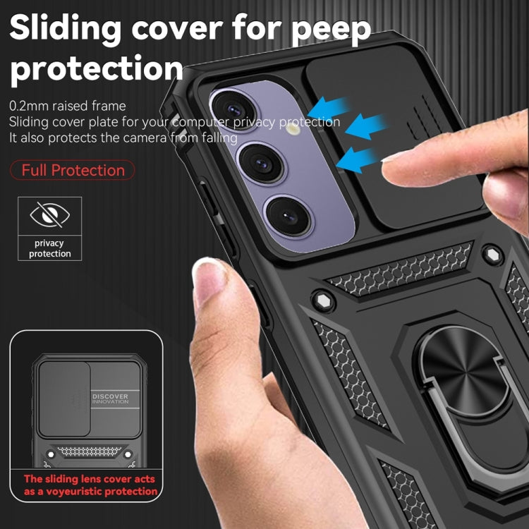 For Samsung Galaxy S24 FE 5G Sliding Camshield Holder Phone Case