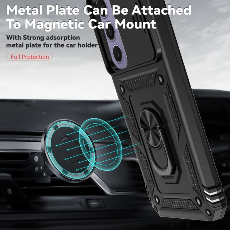 For Samsung Galaxy S24 FE 5G Sliding Camshield Holder Phone Case