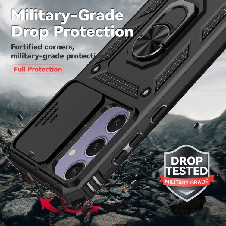 For Samsung Galaxy S24 FE 5G Sliding Camshield Holder Phone Case