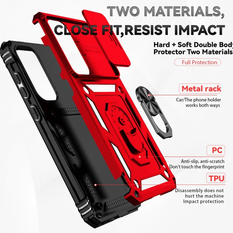 For Samsung Galaxy S24 FE 5G Sliding Camshield Holder Phone Case
