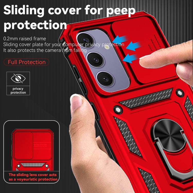 For Samsung Galaxy S24 FE 5G Sliding Camshield Holder Phone Case