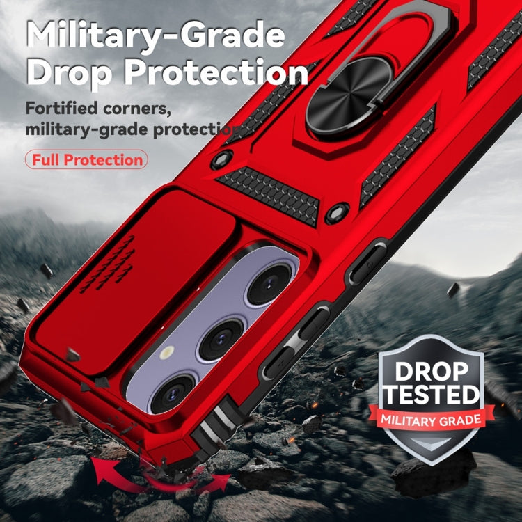 For Samsung Galaxy S24 FE 5G Sliding Camshield Holder Phone Case
