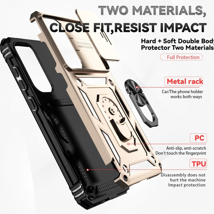 For Samsung Galaxy S24 FE 5G Sliding Camshield Holder Phone Case