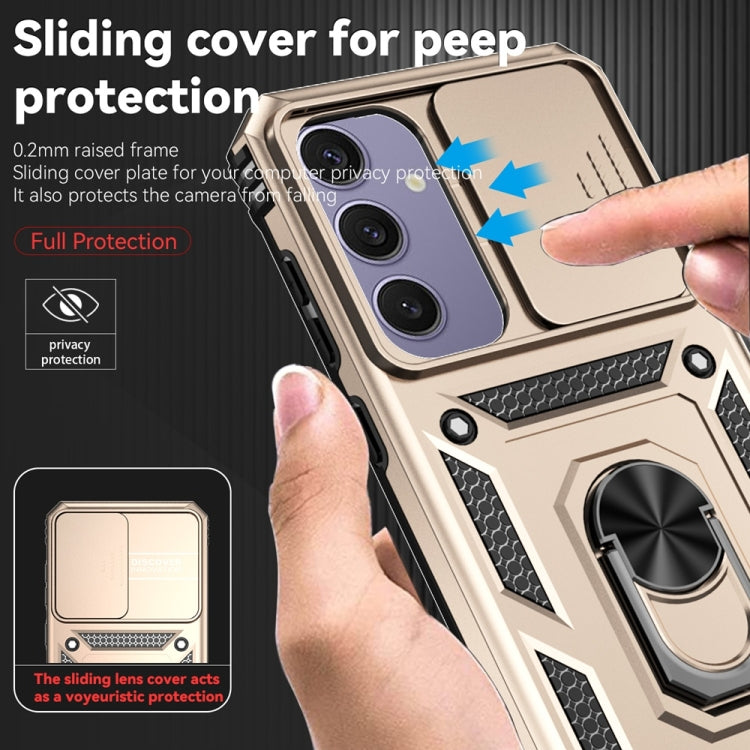 For Samsung Galaxy S24 FE 5G Sliding Camshield Holder Phone Case