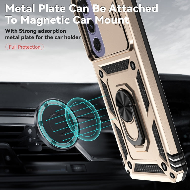 For Samsung Galaxy S24 FE 5G Sliding Camshield Holder Phone Case