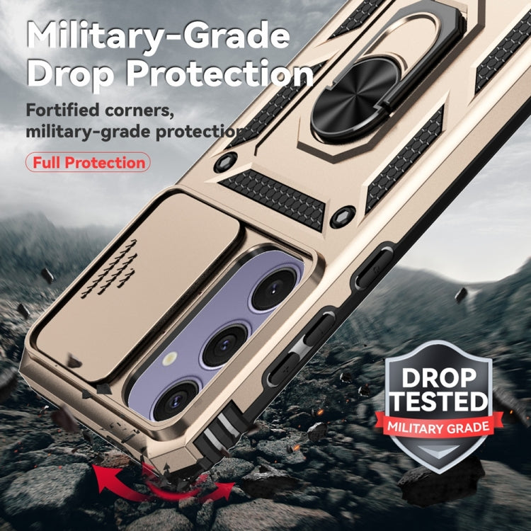 For Samsung Galaxy S24 FE 5G Sliding Camshield Holder Phone Case