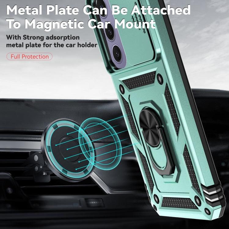 For Samsung Galaxy S24 FE 5G Sliding Camshield Holder Phone Case