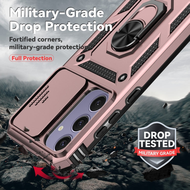 For Samsung Galaxy S24 FE 5G Sliding Camshield Holder Phone Case