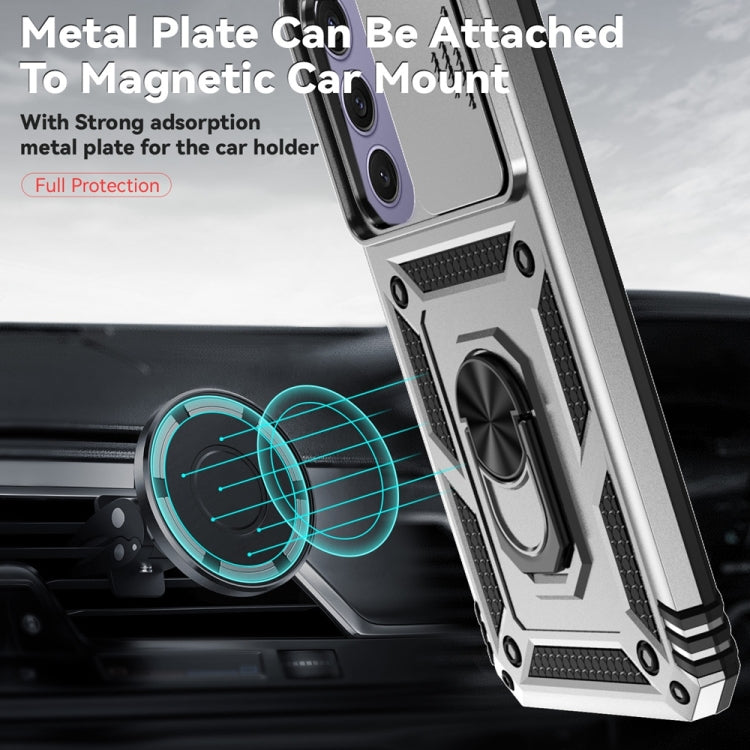 For Samsung Galaxy S24 FE 5G Sliding Camshield Holder Phone Case