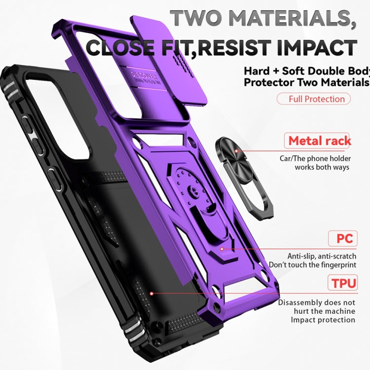 For Samsung Galaxy S24 FE 5G Sliding Camshield Holder Phone Case
