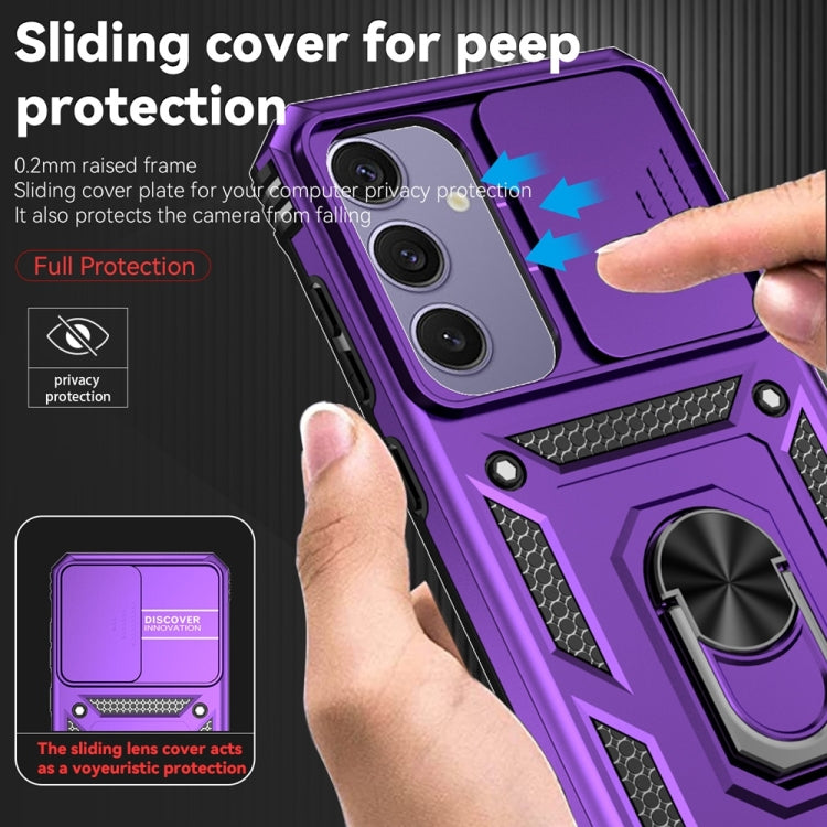 For Samsung Galaxy S24 FE 5G Sliding Camshield Holder Phone Case