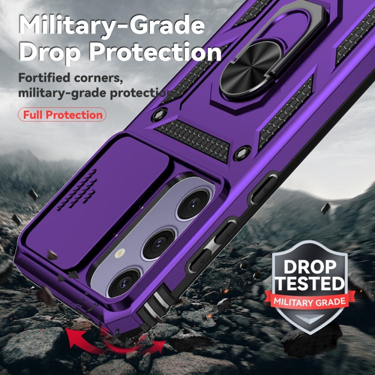 For Samsung Galaxy S24 FE 5G Sliding Camshield Holder Phone Case