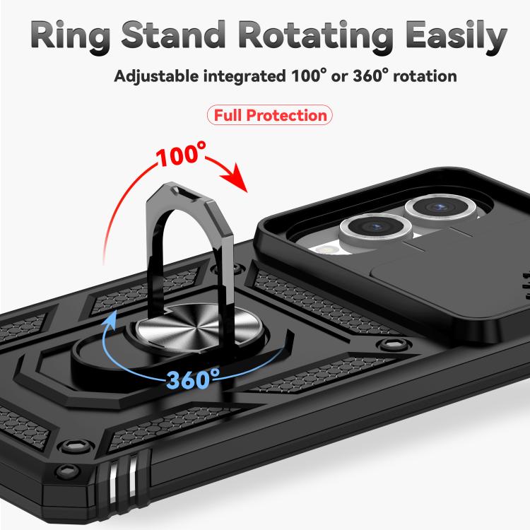 For Samsung Galaxy S25 Edge 5G Sliding Camshield Holder Phone Case