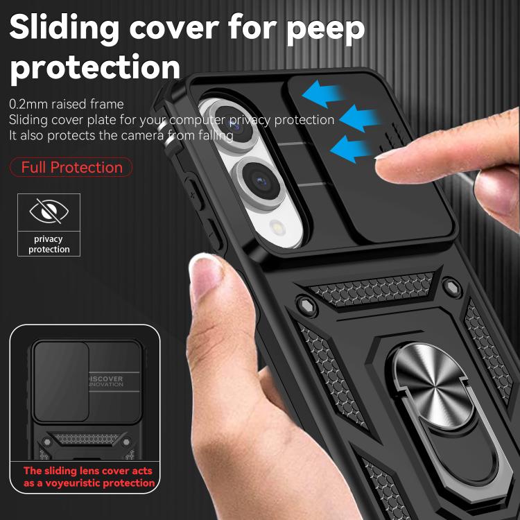 For Samsung Galaxy S25 Edge 5G Sliding Camshield Holder Phone Case