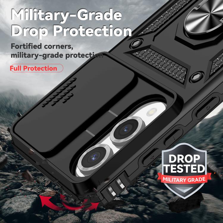 For Samsung Galaxy S25 Edge 5G Sliding Camshield Holder Phone Case