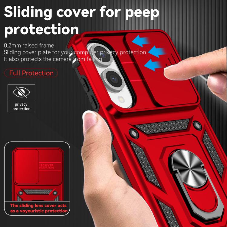 For Samsung Galaxy S25 Edge 5G Sliding Camshield Holder Phone Case