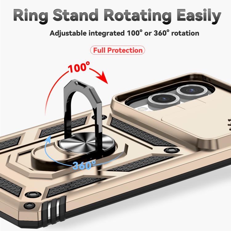 For Samsung Galaxy S25 Edge 5G Sliding Camshield Holder Phone Case