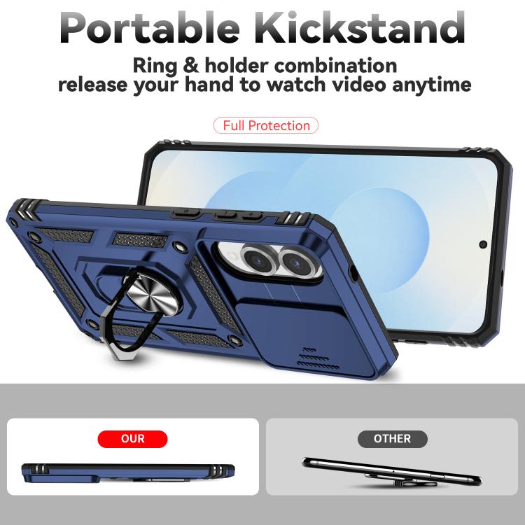 For Samsung Galaxy S25 Edge 5G Sliding Camshield Holder Phone Case