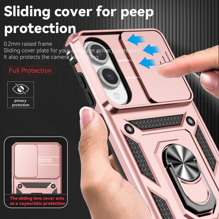 For Samsung Galaxy S25 Edge 5G Sliding Camshield Holder Phone Case