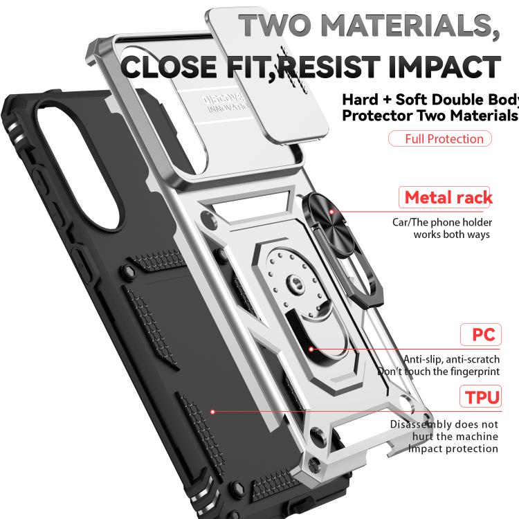For Samsung Galaxy S25 Edge 5G Sliding Camshield Holder Phone Case
