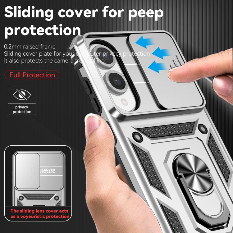For Samsung Galaxy S25 Edge 5G Sliding Camshield Holder Phone Case