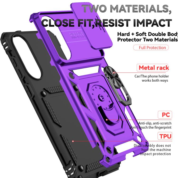 For Samsung Galaxy S25 Edge 5G Sliding Camshield Holder Phone Case