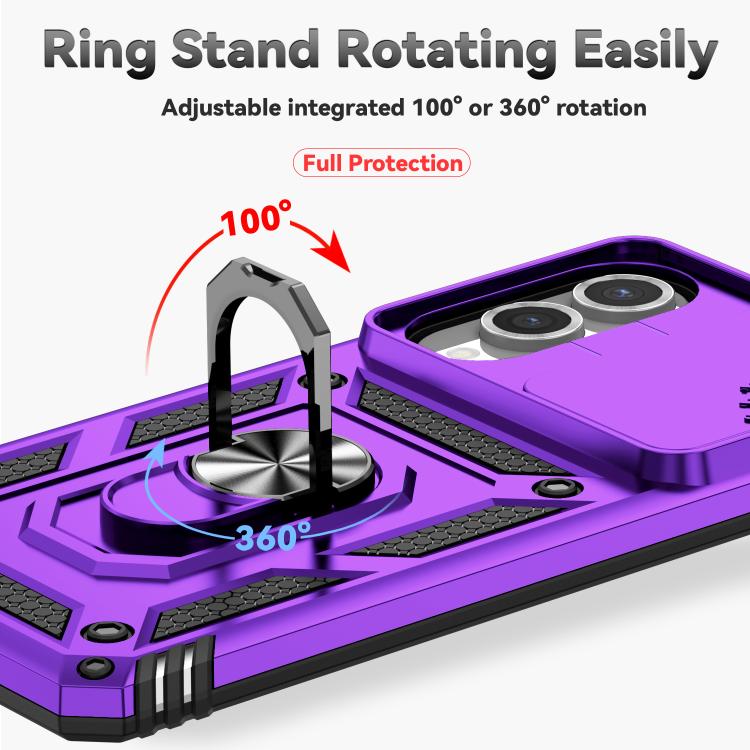 For Samsung Galaxy S25 Edge 5G Sliding Camshield Holder Phone Case